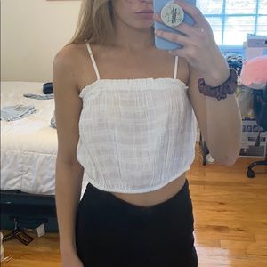 Aerie white blouse top